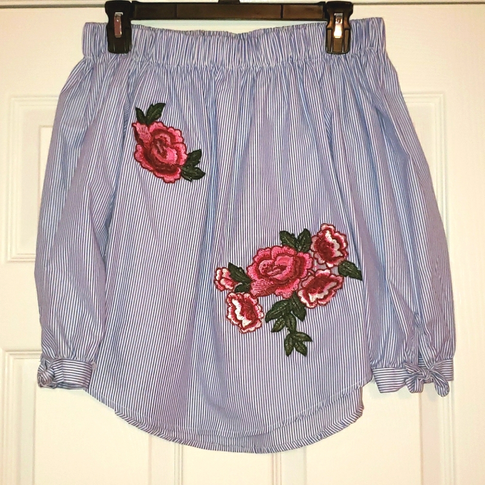 Off-the-shoulder blouse